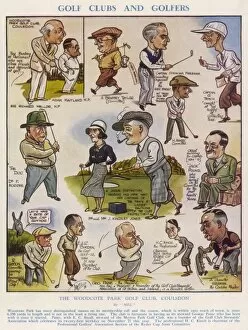 Caricatures Gallery: Golf Clubs & Golfers - Woodcote Park Golf Club, Coulsdon