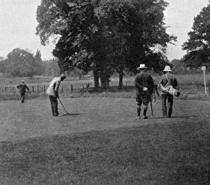 Golfer James Braid at Wimbledon Park Golfer James Braid at Wimbledon Park