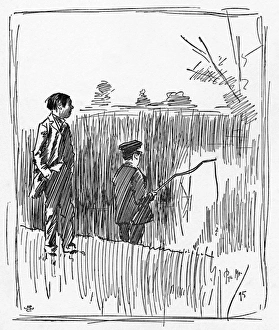 Gone fishing with cheese as bait - humorous scene Gone fishing with cheese as bait - humorous scene