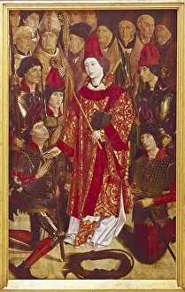 Altar Piece Gallery: GONǁLVES, Nuno (1411-1471). Altarpiece of Saint