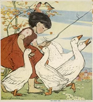 Geese Gallery: The Goose Girl by Muriel Dawson