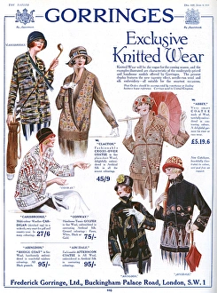 Gorringes exclusive knitted wear, 1924 advertisement Gorringes exclusive knitted wear, 1924 advertisement