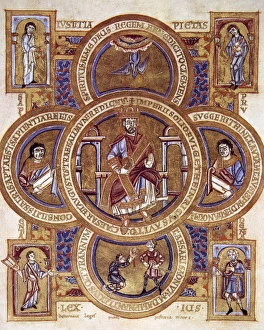 Gospel Book of Henry II (972-1024). Miniature Gospel Book of Henry II (972-1024). Miniature