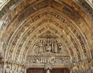 Sculptures Gallery: Gothic art. Cathedral of Santa Maria de Regla. Tympanum of t