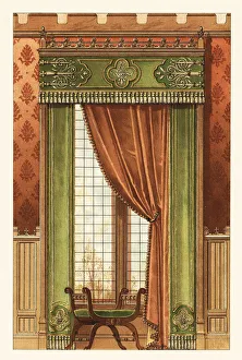 Gothic-style wall hanging, circa 1900 Gothic-style wall hanging, circa 1900