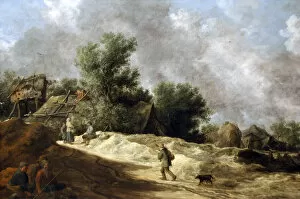 GOYEN, Jan Van (1596-1656). Dutchman painter. Outskirts of a