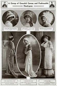 Graceful gowns and fashionable head gear 1912 Graceful gowns and fashionable head gear 1912
