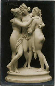 The Three Graces by the Italian sculptor Antonio Canova The Three Graces by the Italian sculptor Antonio Canova