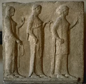 Graces Gallery: The Three Graces. Thasos. Relief
