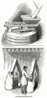 Processing Gallery: Grain mill and meal sacks at a distillery, south-west London