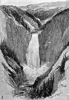 The Grand Falls, Yellowstone Canyon, 1883 The Grand Falls, Yellowstone Canyon, 1883