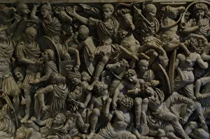 Grande Ludovisi Sarcophagus. Relief. Rome