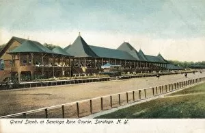 Related Images Gallery: Grandstand at Saratoga Race Course, NY State, USA