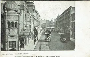 Theatres Prints: Granville Music Hall Print circa 1900: A Unique London Venue