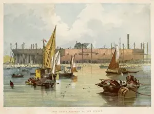 Isambard Kingdom Brunel Designs Prints: Great Eastern Construct