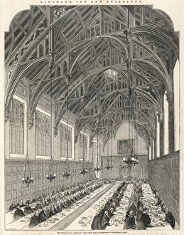 The Great Hall, Lincolns Inn, London, 1845 The Great Hall, Lincolns Inn, London, 1845