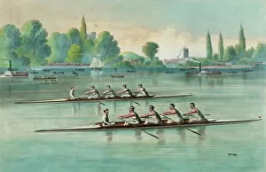 International Collection: The great international university boat race On the river Th
