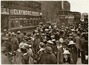 Commuters Gallery: Great railway strike, available tram-car 1919