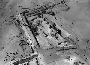 Aerial Photograph of The Great Sphinx, circa 1930s Print