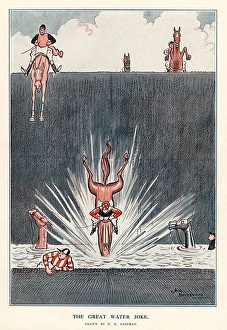 Aintree Gallery: The Great Water Joke by H. M. Bateman