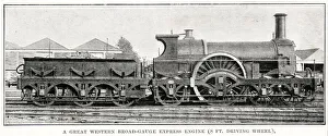 A Great Western Express Engine 1890s A Great Western Express Engine 1890s