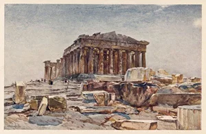 <b class=qtipBold><figcaption>Greece/Athens/Acropolis</figcaption></b><br>The Parthenon from the Propylaea (early morning)<br><em>© Mary Evans Picture Library 2015 - https://copyrighthub.org/s0/hub1/creation/maryevans/MaryEvansPictureID/10009881</em> Greece/Athens/Acropolis