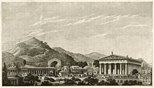 <b class=qtipBold><figcaption>Greece/Olympia(Restored)</figcaption></b><br>Olympia (restored)<br><em>© Mary Evans Picture Library</em> Greece/Olympia(Restored)