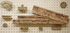 Greek Art. Archaeological remains of terracotta from differe Greek Art. Archaeological remains of terracotta from differe