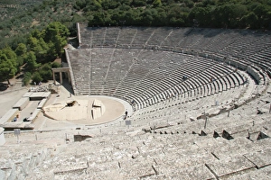Greek Art. Epidaurus Theater. Peloponnese. Greece Greek Art. Epidaurus Theater. Peloponnese. Greece