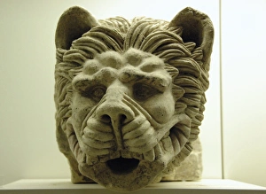 Greek Art. Greece. Carving of a lions head Greek Art. Greece. Carving of a lions head