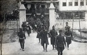 Greek General Trikoupis being taken to Prison at Ala Chehir Greek General Trikoupis being taken to Prison at Ala Chehir