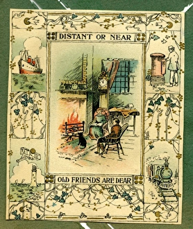 Greetings card, Distant or Near, Old Friends are Dear Greetings card, Distant or Near, Old Friends are Dear
