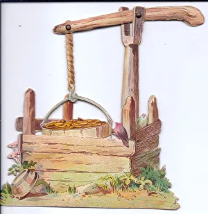 Greetings card in the shape of a well Greetings card in the shape of a well