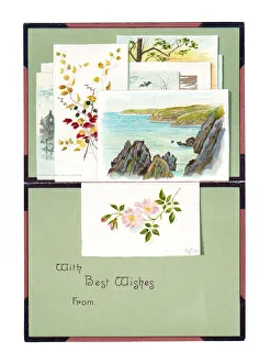 Greetings card in the shape of an artist's sketchbook Greetings card in the shape of an artist's sketchbook