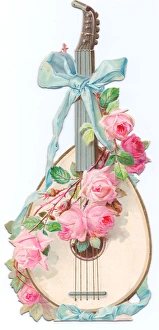 Greetings card in the shape of a mandolin Greetings card in the shape of a mandolin