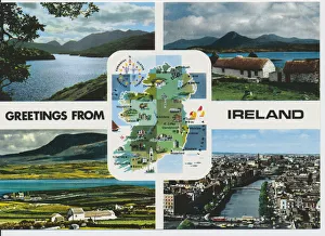 Greetings from Ireland, Multi-View (Ireland map) Greetings from Ireland, Multi-View (Ireland map)