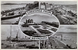 Greenhill Gallery: Greetings from Weymouth, Dorset - Multiple view postcard