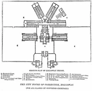Holloway Gallery: Ground plan of Holloway Prison