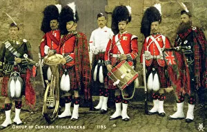 Horn Gallery: A group of Cameron Highlanders