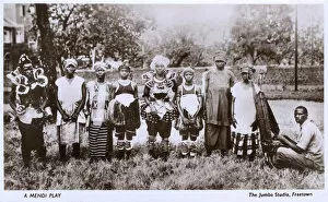 Related Images Gallery: Group of native actors, Sierra Leone, West Africa