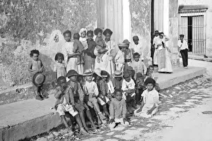 A Group of Natives in Havana, Cuba Print 1906