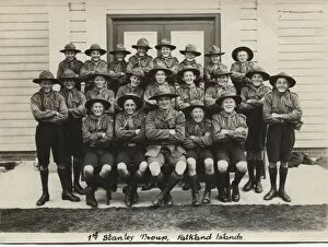 Falklands Gallery: Group photo, 1st Stanley Scout Troop, Falkland Islands