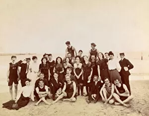 Group photo on beach