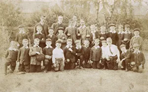 Trainers Gallery: Group photo, boys and men at a bowling club