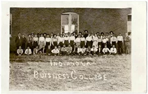 Tecumseh Gallery: Group photo, Indianola Business College, Oklahoma, USA