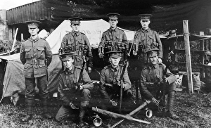 A group of soldiers of the Kings Royal Rifle Corps A group of soldiers of the Kings Royal Rifle Corps