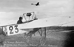 Bleriot Gallery: Guillaume Busson in Bleriot monoplane, Le Havre