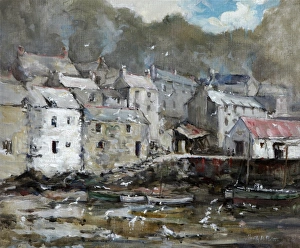 <b class=qtipBold><figcaption>The Gulls, Polperro</figcaption></b><br>The Gulls, Polperro. Paterson, Emily Murray 1855-1934. Date:<br><em>© National Museums NI / MARY EVANS</em> The Gulls, Polperro