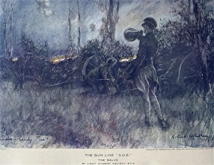 Images Dated 10th March 2011: The Gun Lines Os The Salvo