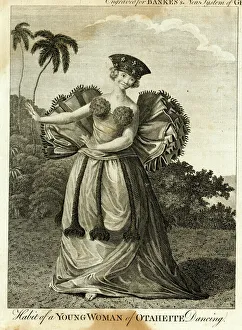 Habit of a Young Woman of Otaheite Dancing Habit of a Young Woman of Otaheite Dancing
